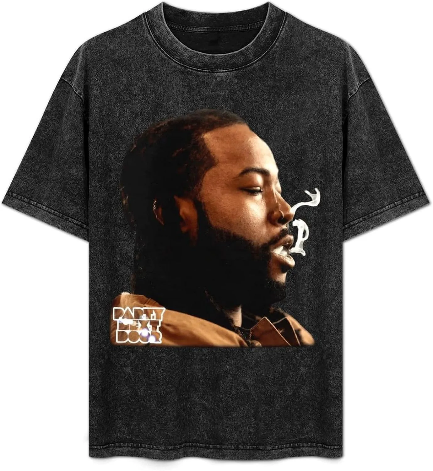 Men Shirt,Rapper Shirts Washed Tshirt Cotton Round Neck T Shirt Oversize T-Shirt for Men Classic Shirts