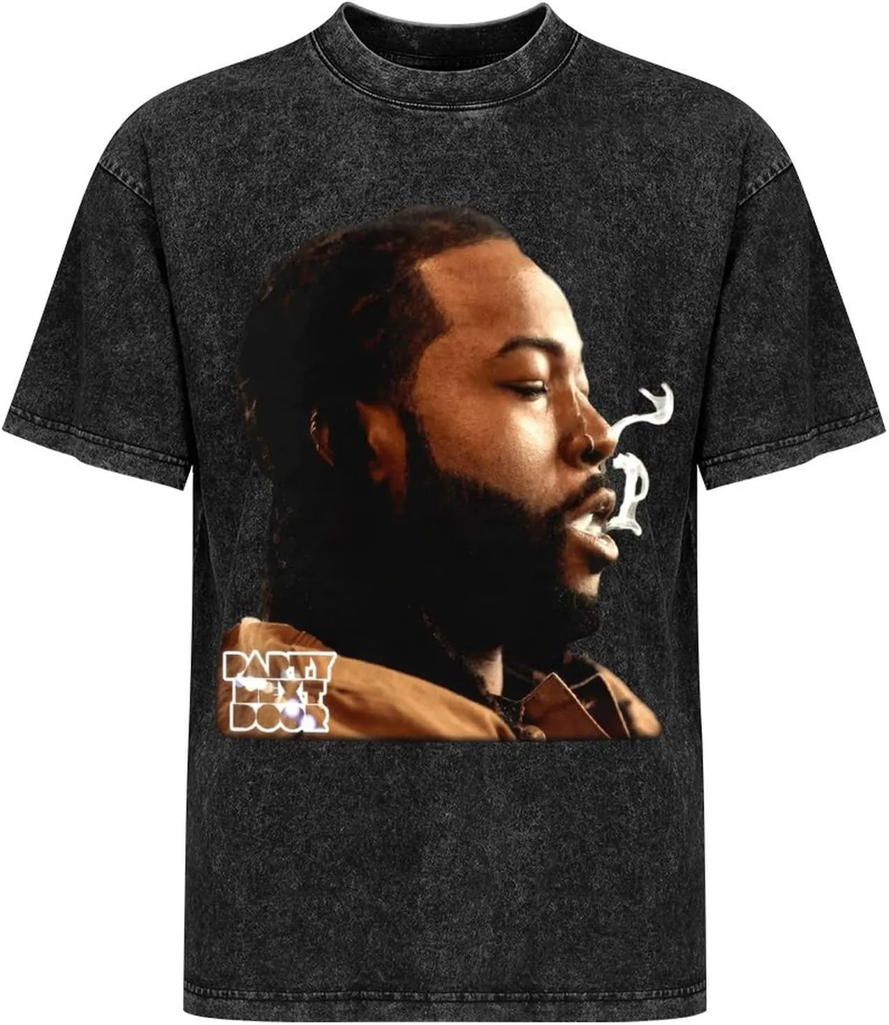 Men Shirt,Rapper Shirts Washed Tshirt Cotton Round Neck T Shirt Oversize T-Shirt for Men Classic Shirts