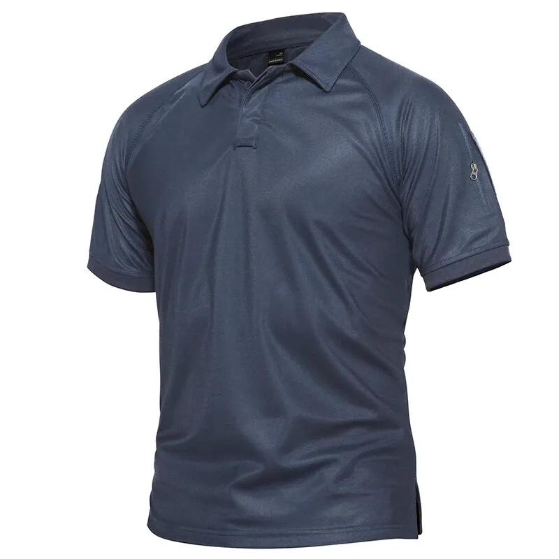 Men's Breathable Tactical Short Sleeve Polo