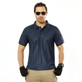 Men's Breathable Tactical Short Sleeve Polo