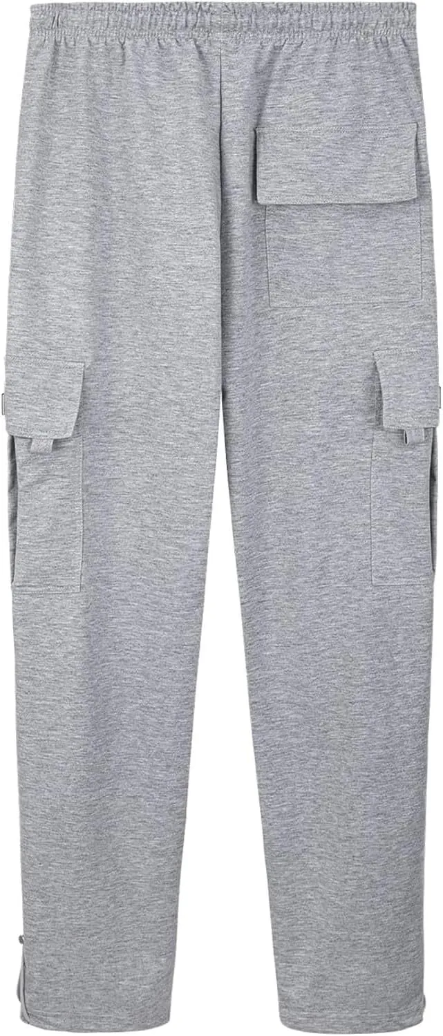Men's Casual Cargo Pant with Multi-Pocket Straight Pants Plus Size Loose Outdoor Camping Hiking Pants