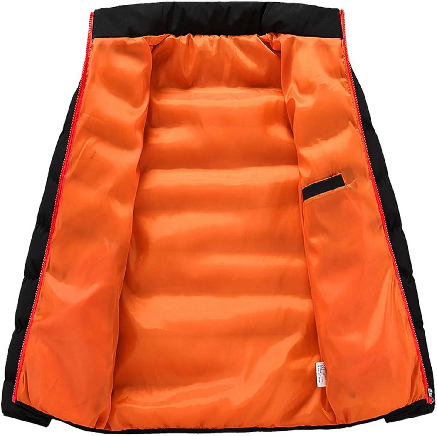 Men's Sports Down Jackets Solid Windproof Quilted Puffer Coat Winter Warm Light Insulated Puffer Jacket for Men