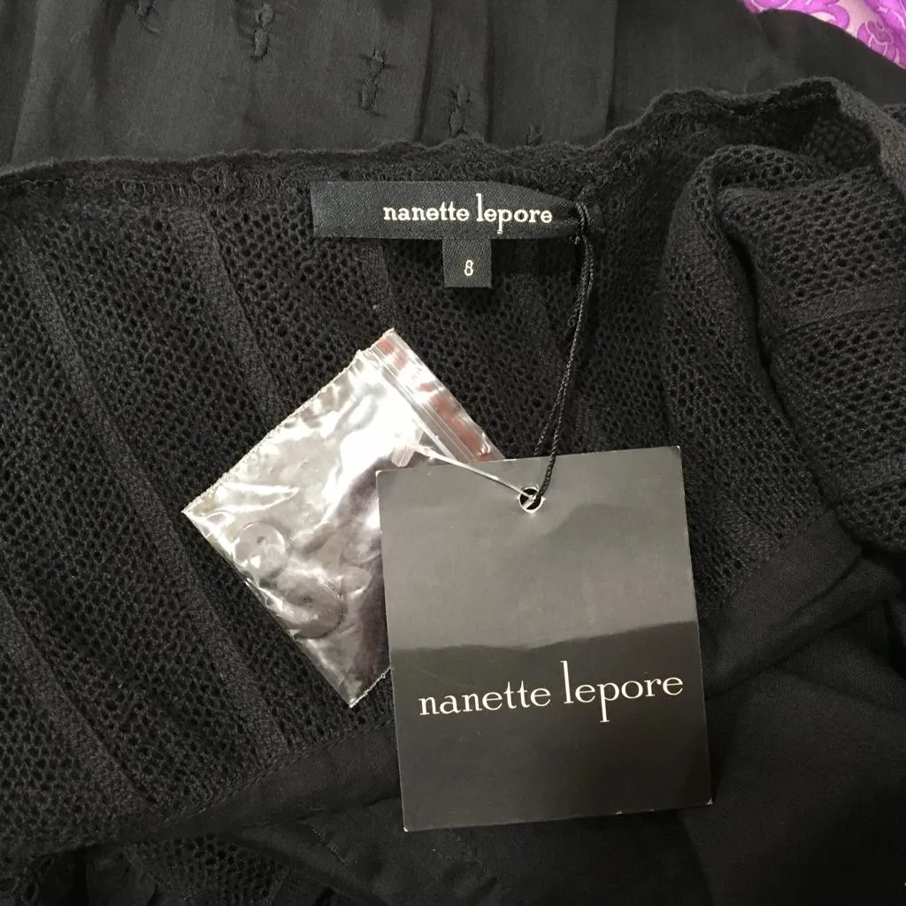 Nanette Lepore Women Bare Necessity Dress Black Color Size 8