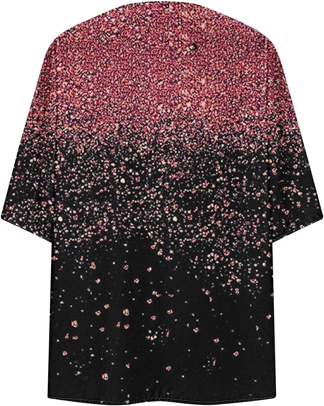 Plus Size Cardigans for Women Lightweight Beach Cover up Chiffon Cardigan Casual 3/4 Sleeve Swimsuit Cover Up Tops