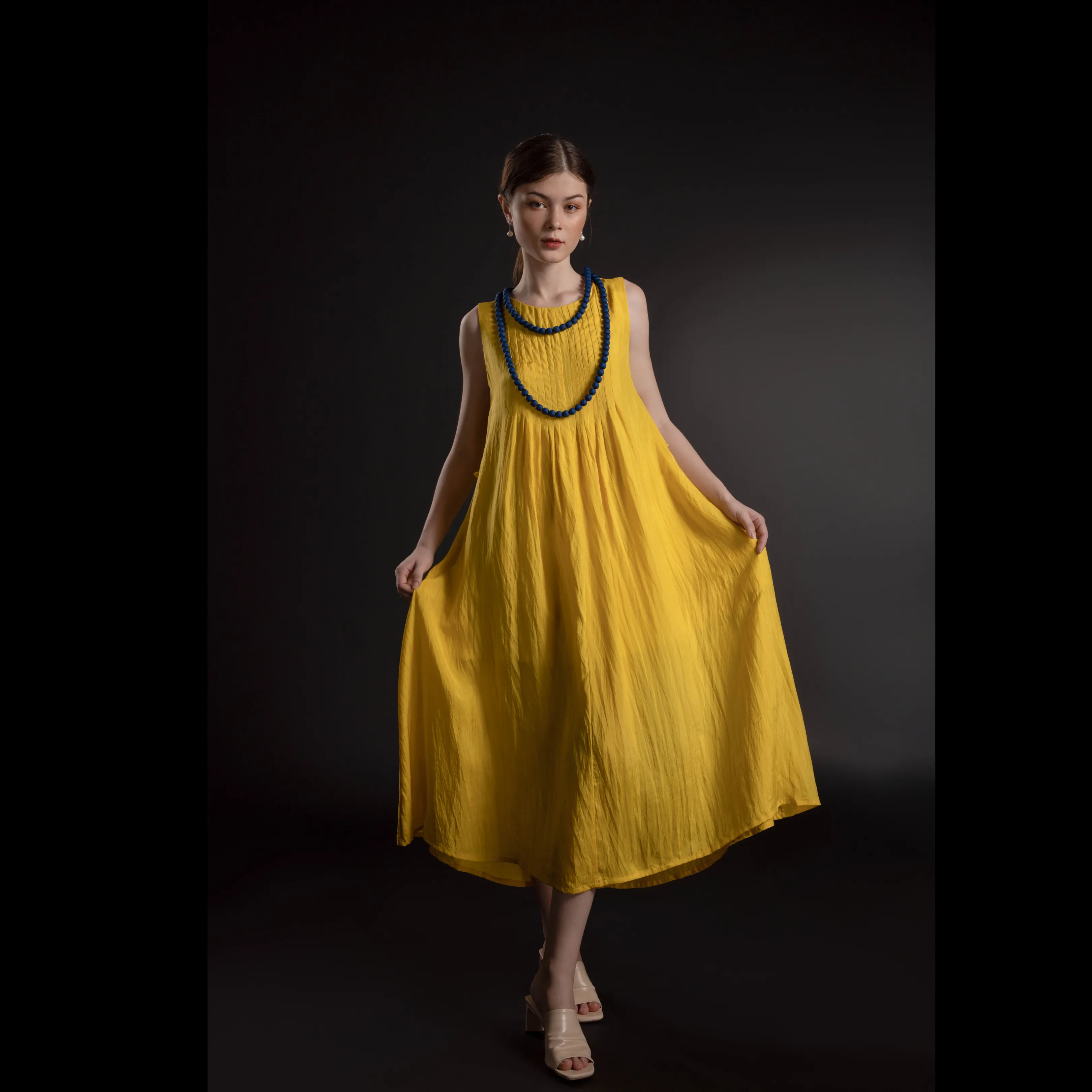 Relaxed Midi Silk Dress