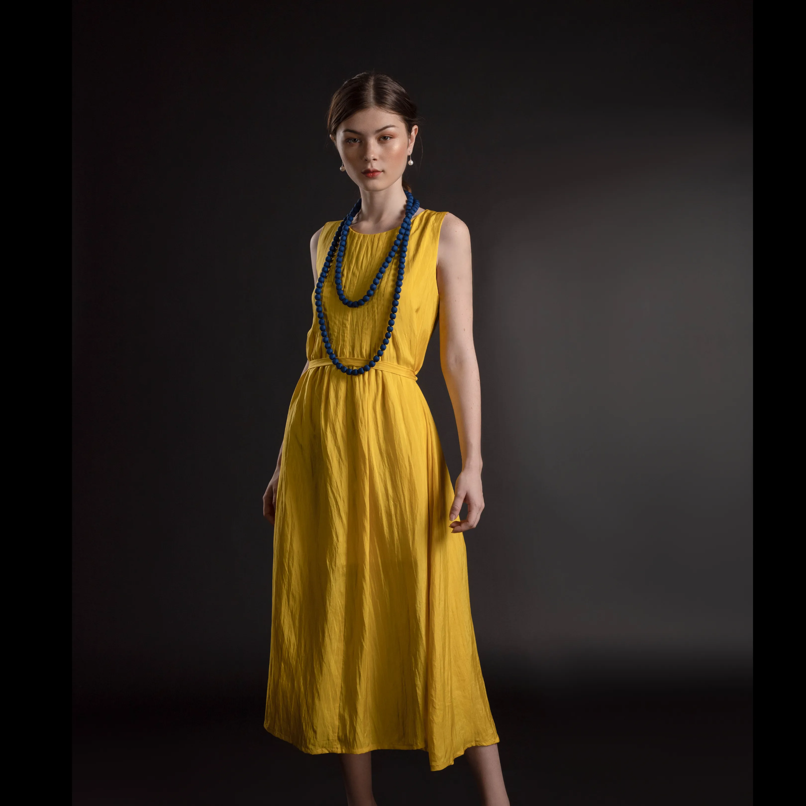 Relaxed Midi Silk Dress