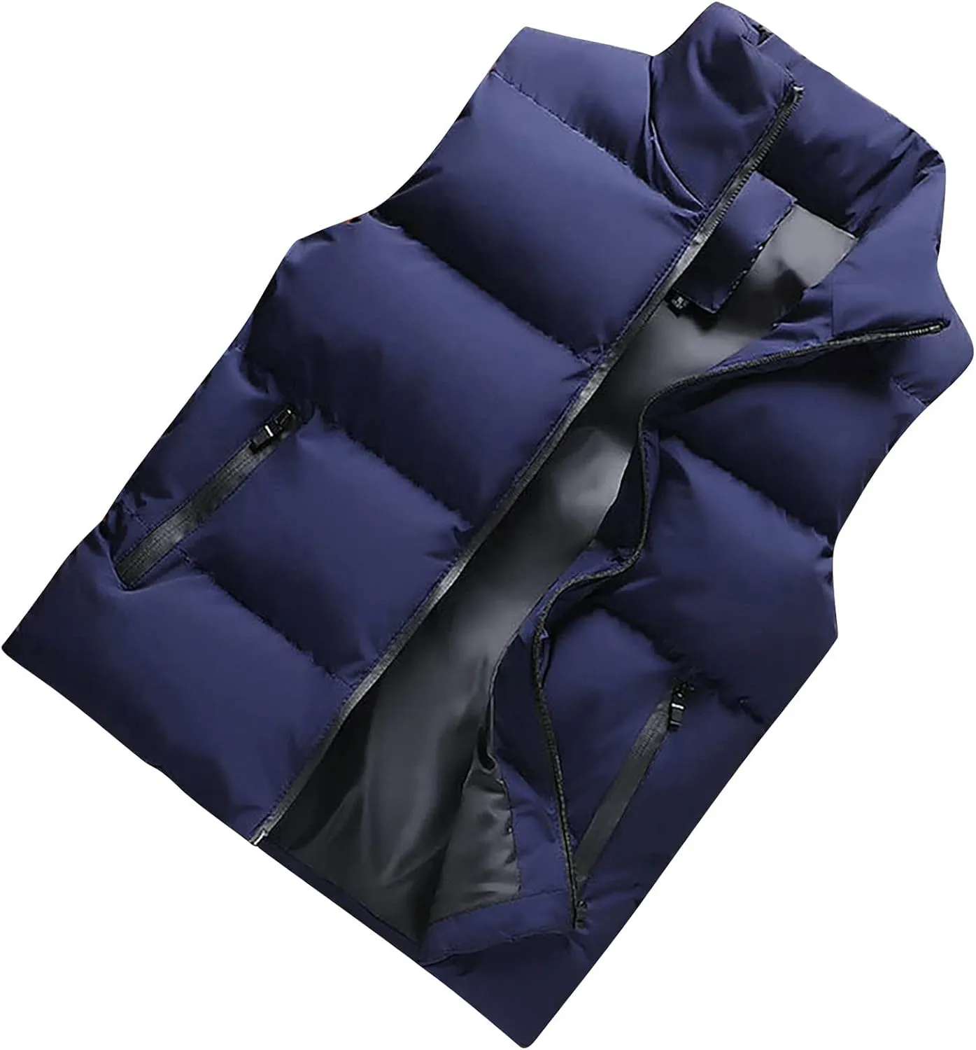 RTRDE Men's Light Puffer Jacket Down Alternative Vest Jacket Waterproof Winter Bubble Coats Puffy Jackets, L-5XL