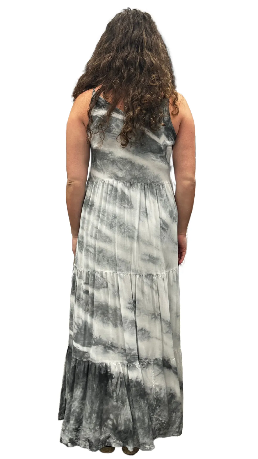 Shoulder Tie Perla Tie Dye Dress. Style DUN4021