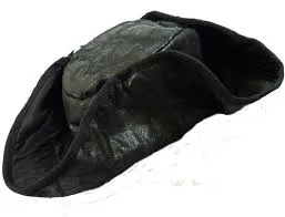 Soft Black Pirate Hat