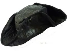 Soft Black Pirate Hat