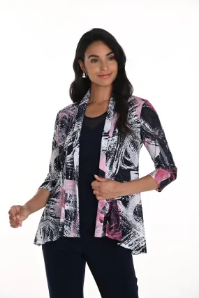 SWIRL PRINT CARDIGAN