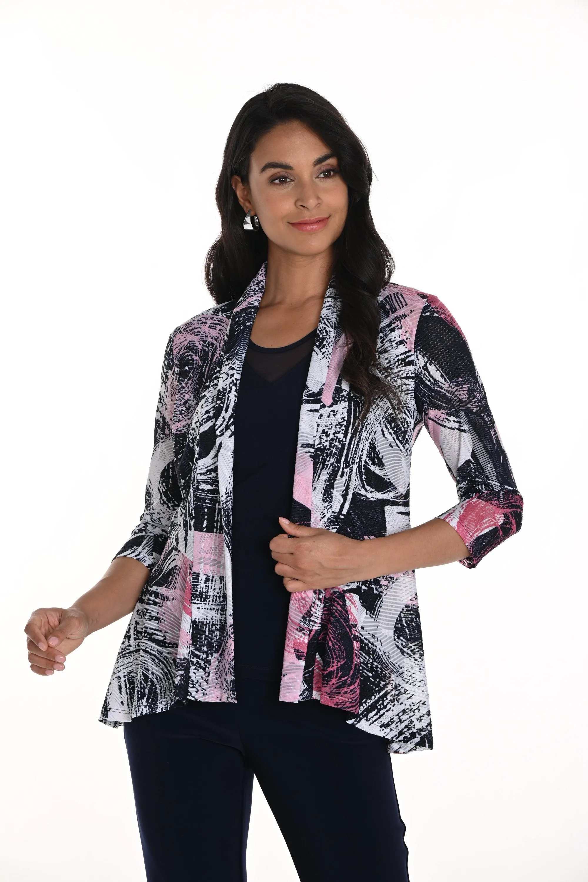SWIRL PRINT CARDIGAN