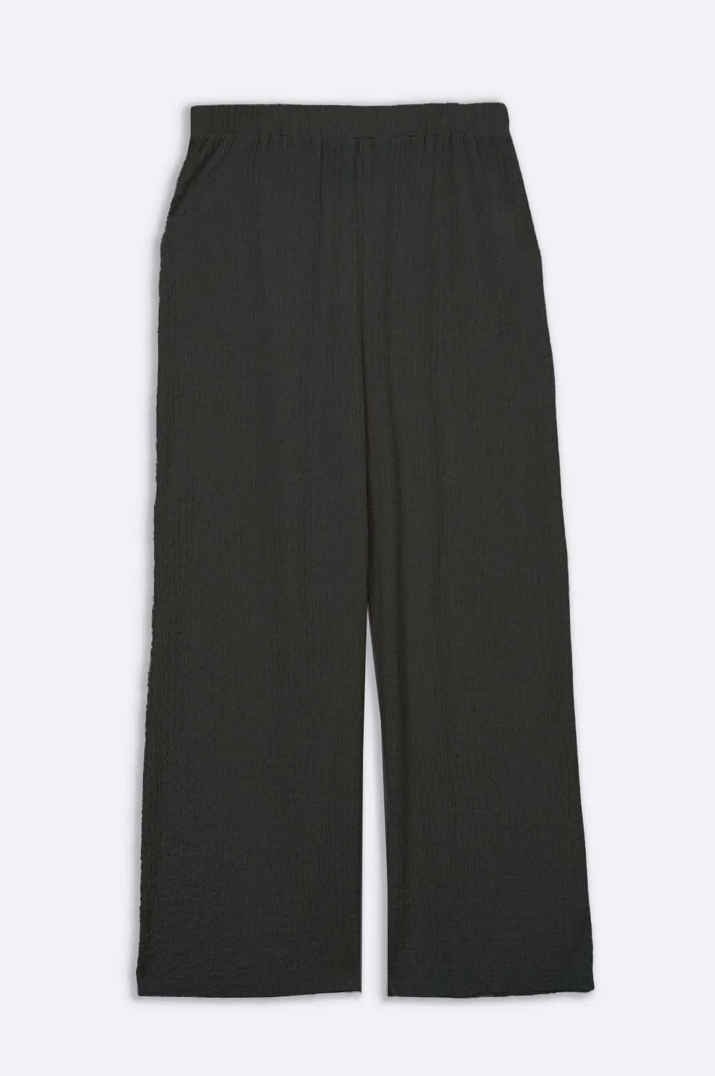 TEXTURED STRETCHY PANTS