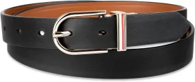Tommy Hilfiger Women's Two-in-one Reversible Slim Width Casual Leather Belt for Jeans, Trousers and Dresses