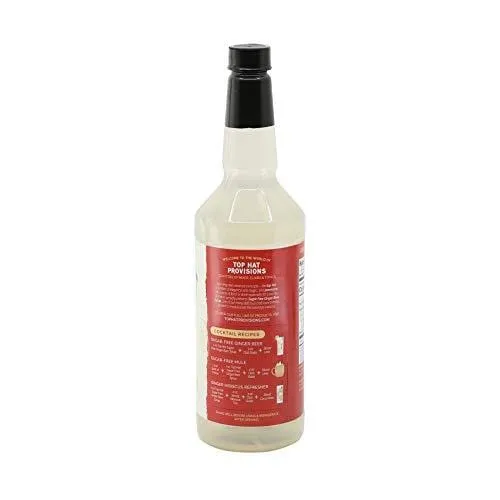 Top Hat Sugar Free Ginger Beer Concentrate - Zero Calorie Moscow Mule Mix - 2 pack - 32oz bottles