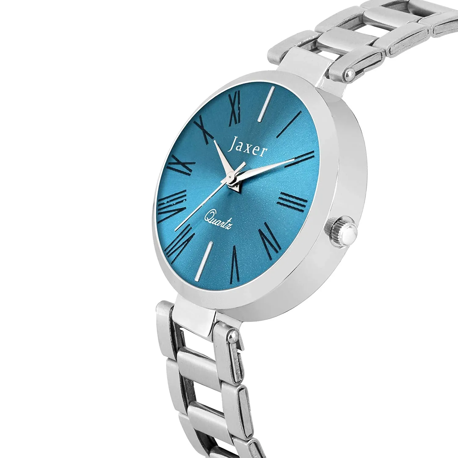 Trendy Blue Dial Steel Chain Analog Watch - For Women JXRW2520