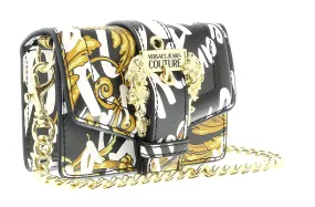 Versace Jeans Couture Black/Gold Brush Signature Micro Crossbody Bag