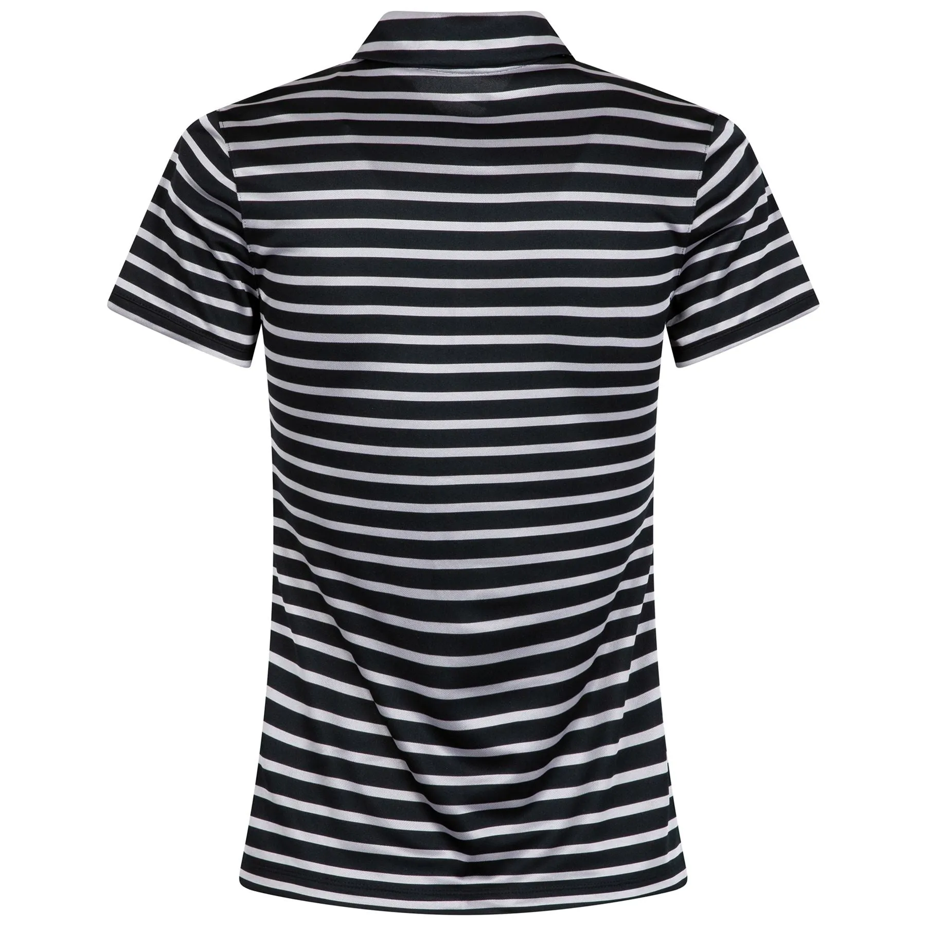 Womens DRI FIT Victory Stripe Polo Black/White - AW23
