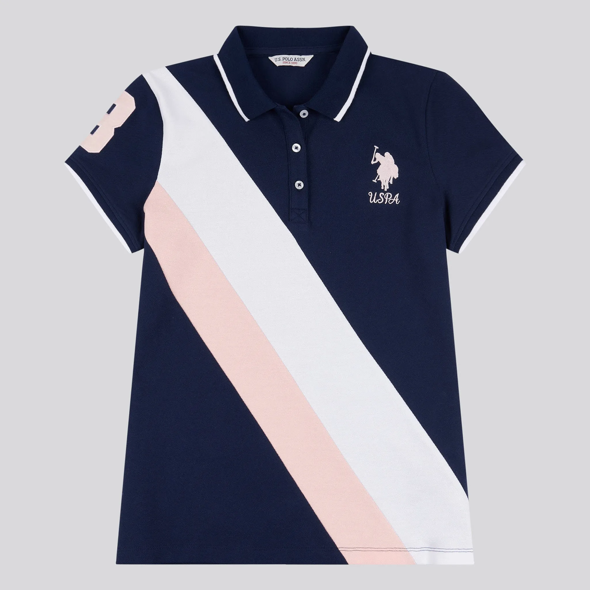 Womens Sash Player 3 Polo Shirt in Navy Iris