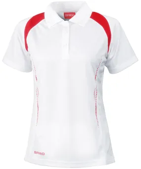 Womens Spiro team spirit polo | White/Red