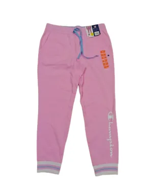 Womens Stretchy Pink Champion Jogger Sweatpants