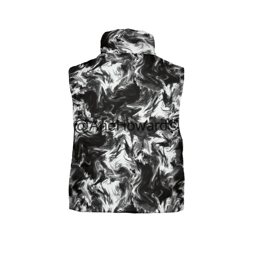 Woosh Women's Full-Zip Sleeveless Puffer Vest-Lightweight Ecodear