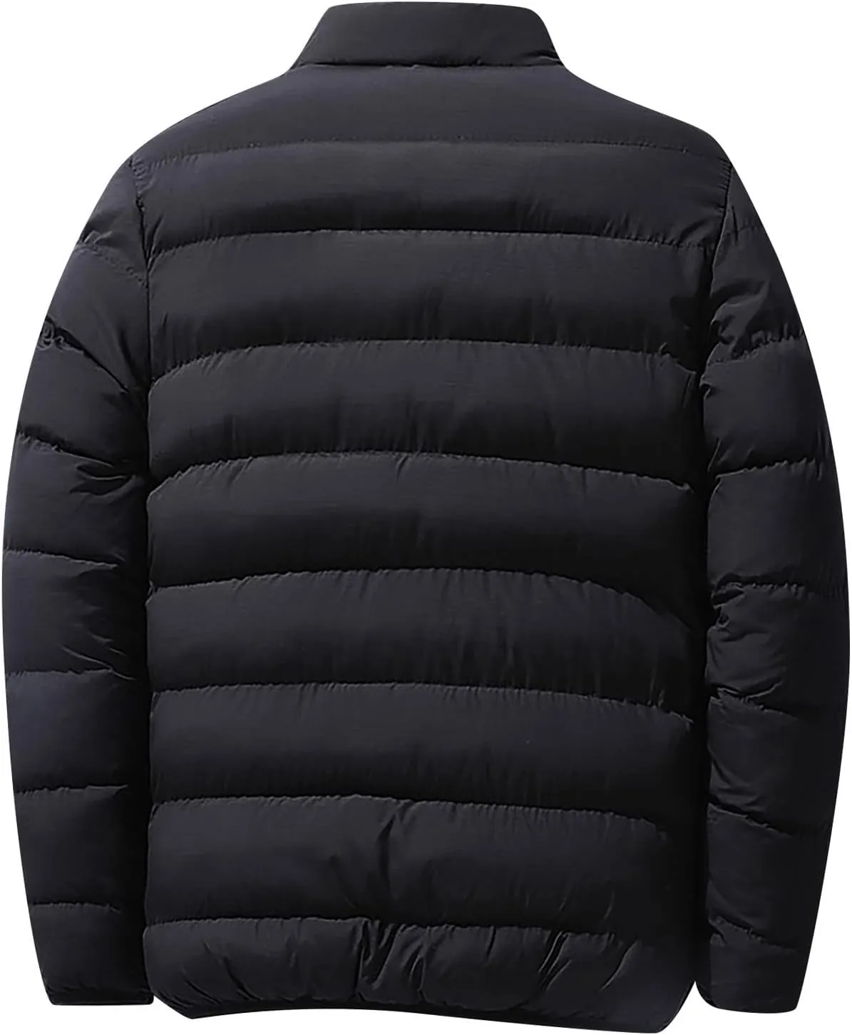 Ymosrh Rain Coats for Men Men's Autumn Winter Zipper Warm Down Jacket Packable Light Coat Mens Jackets